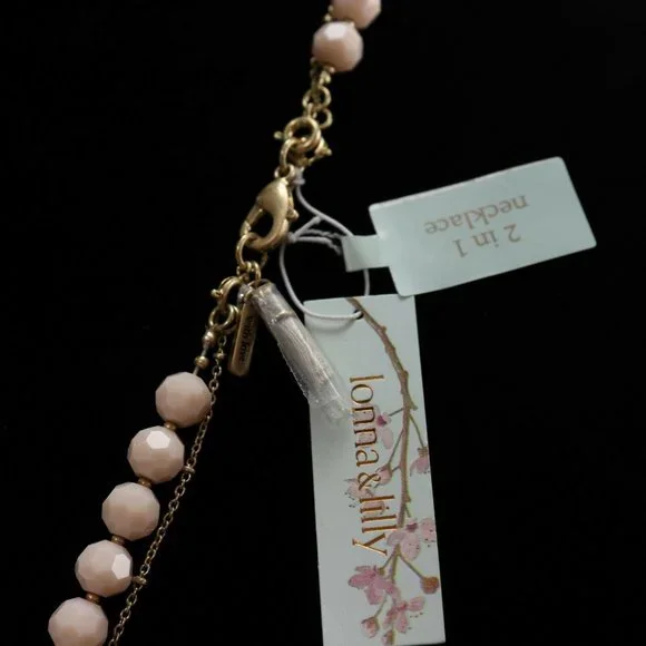 lonna & lilly Gold-Tone Bead & Stone Necklace - Picture 5 of 5